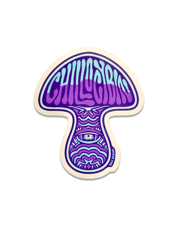 Chill-Ocybin Blue Sticker