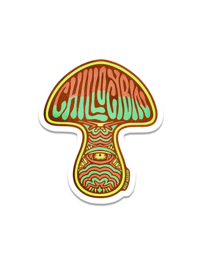 Chill-Ocybin Green Sticker
