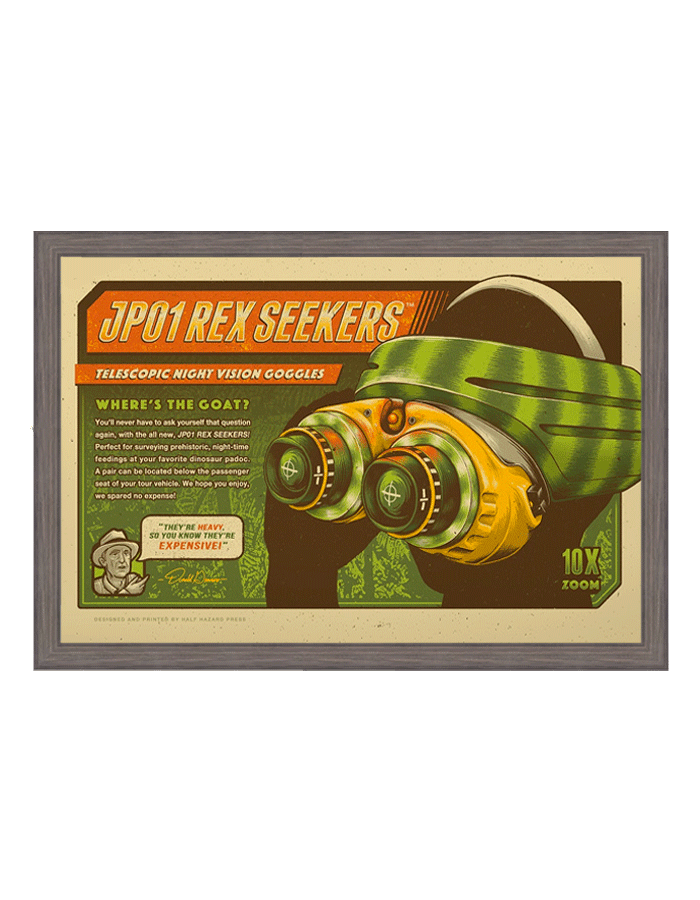 jurassic park night vision goggles Jurassic Park (1993) – HALF HAZARD PRESS