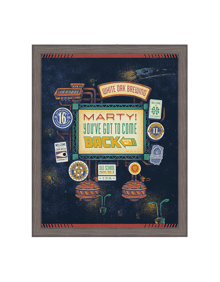 Marty! You've Got To Come Back | Label Print