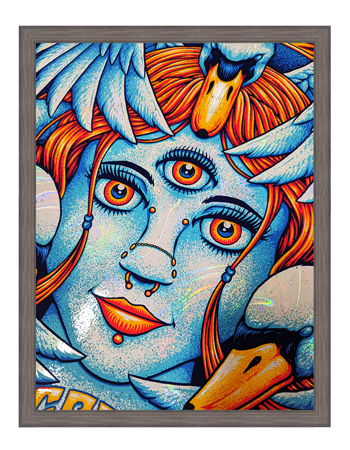 Pigeons Playing Ping Pong - Philadelphia | White Swirl