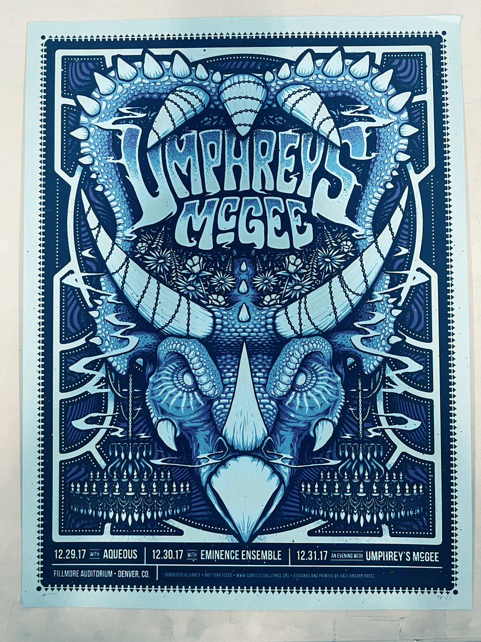 Umphreys McGee 2017 Test Print/ Powder Blue