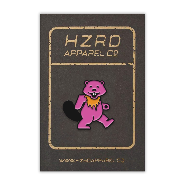 Pink Beaver Pin