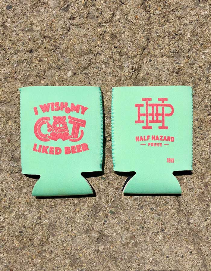 Beer Cat Beer Sweater - Mint