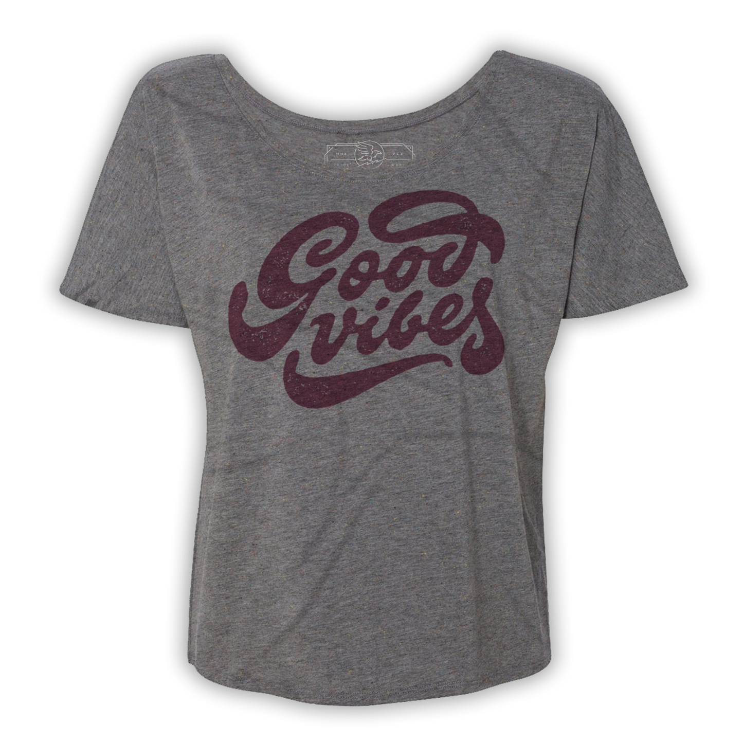 Good Vibes Slouchy Tee - Grey