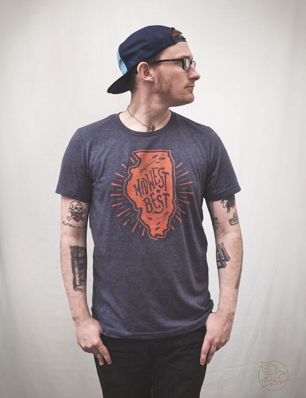Midwest Best Tee - Navy