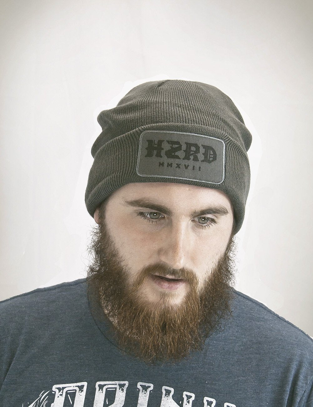 Blackletter Beanie - Grey