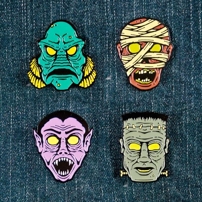 Hollow-Eyed Creature Pin