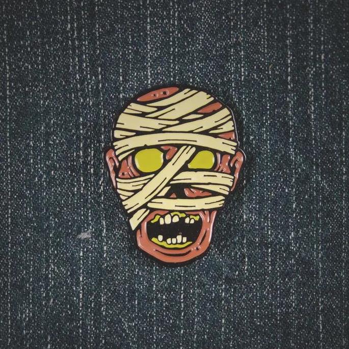 Hollow-Eyed Mummy Pin