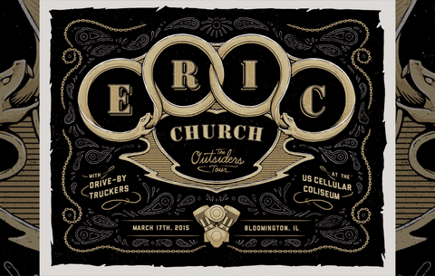 = ERIC CHURCH | US CELLULAR =Limited Edition Print - Sold Out Show