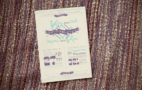 = K / B WEDDING INVITES =Custom Designed Wedding Invitations