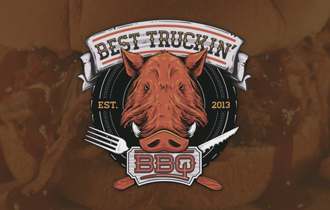 = BEST TRUCKIN' B.B.Q. =Food Truck Logo & Vehicle Wrap