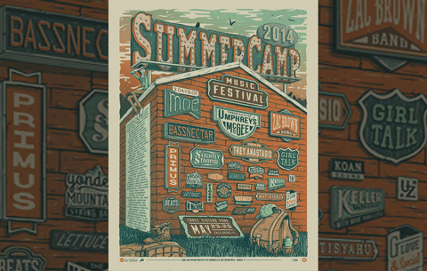 = SUMMER CAMP VIP 2014 =3-Color VIP Package Poster
