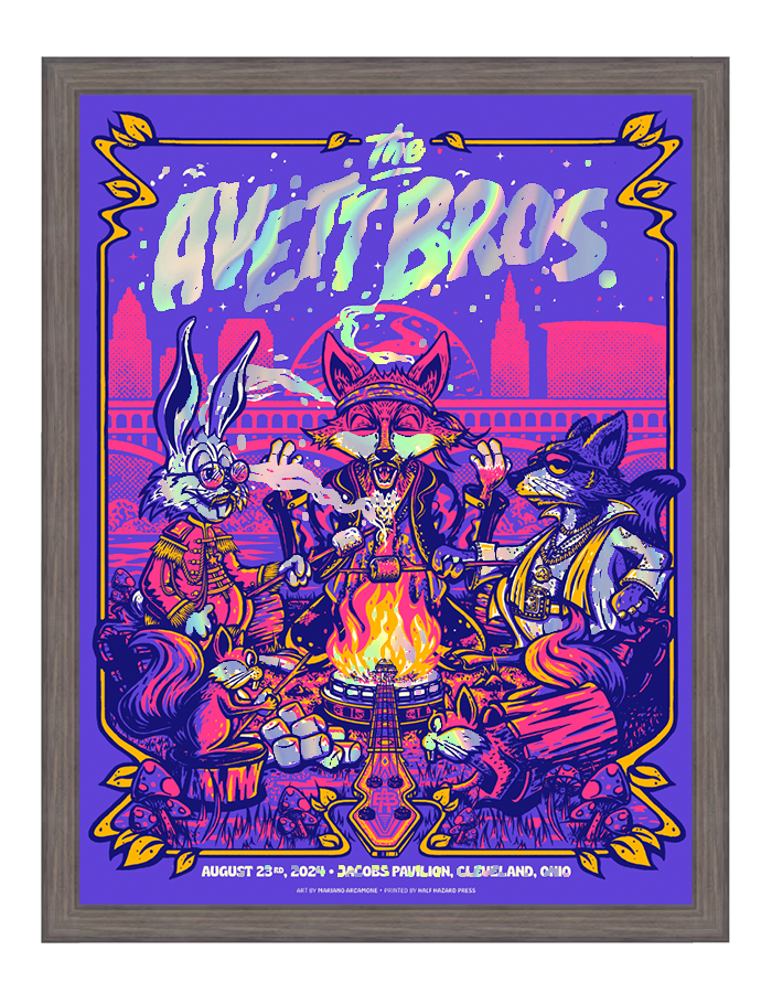 Avett Brothers x M. Arcamone | Cleveland, OH | Foil Variant – HALF