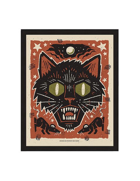 Hollowed-Eyed Black Cat