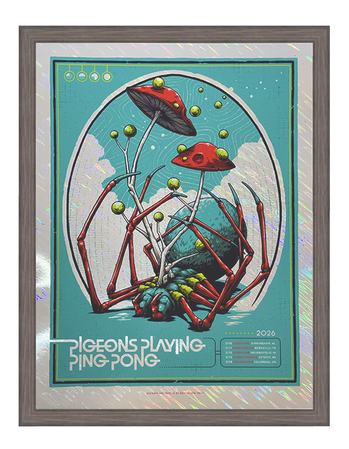 Pigeons Playing Ping Pong | March '26 - Moon Foil