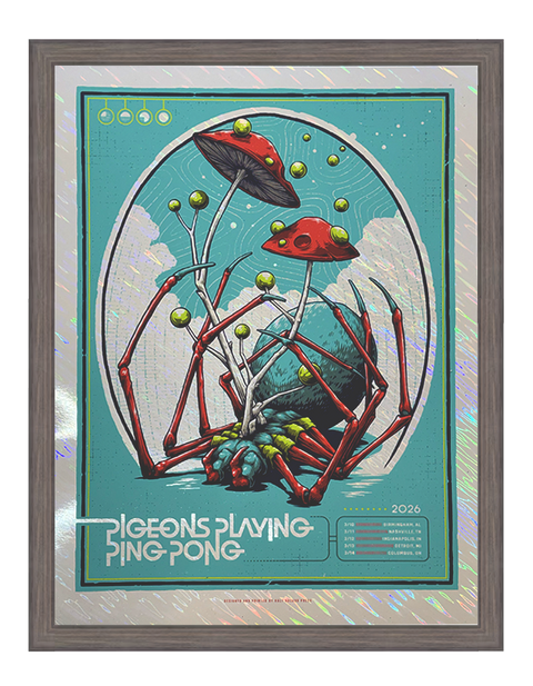 Pigeons Playing Ping Pong | March '26 - White Moon Foil
