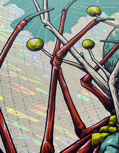 Pigeons Playing Ping Pong | March '26 - Moon Foil