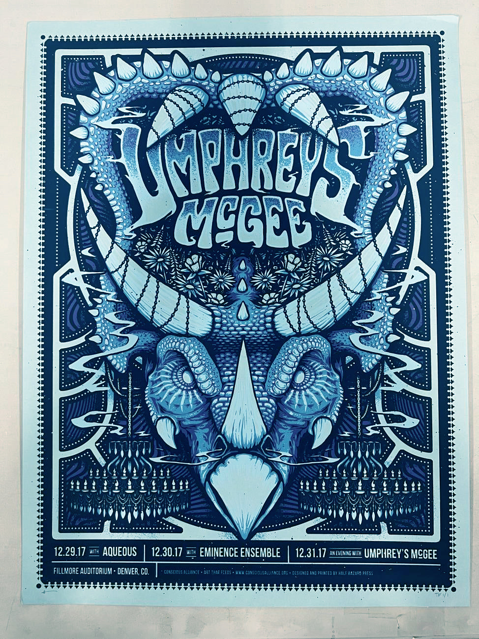 Umphreys  McGee 2017 Test Print/ Powder Blue