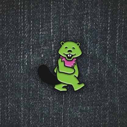 Green Beaver Pin