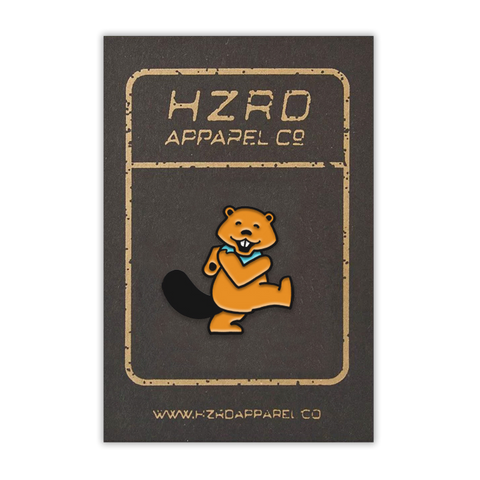 Orange Beaver Pin