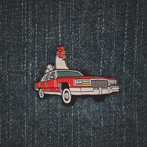 Chicken Cadillac Pin