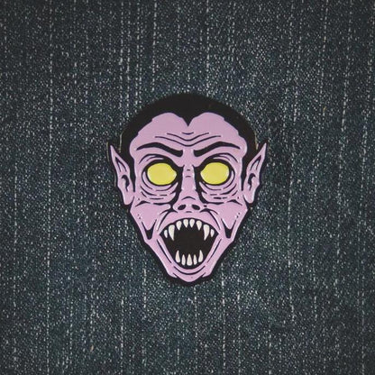 Hollow-Eyed Dracula Pin