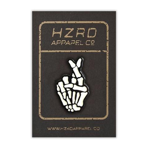 Fingers Crossed *Glow* Pin