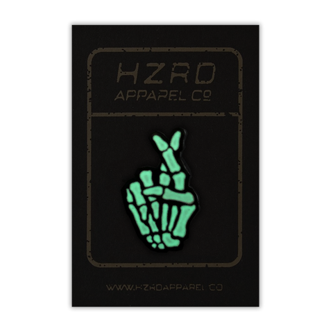 Fingers Crossed *Glow* Pin