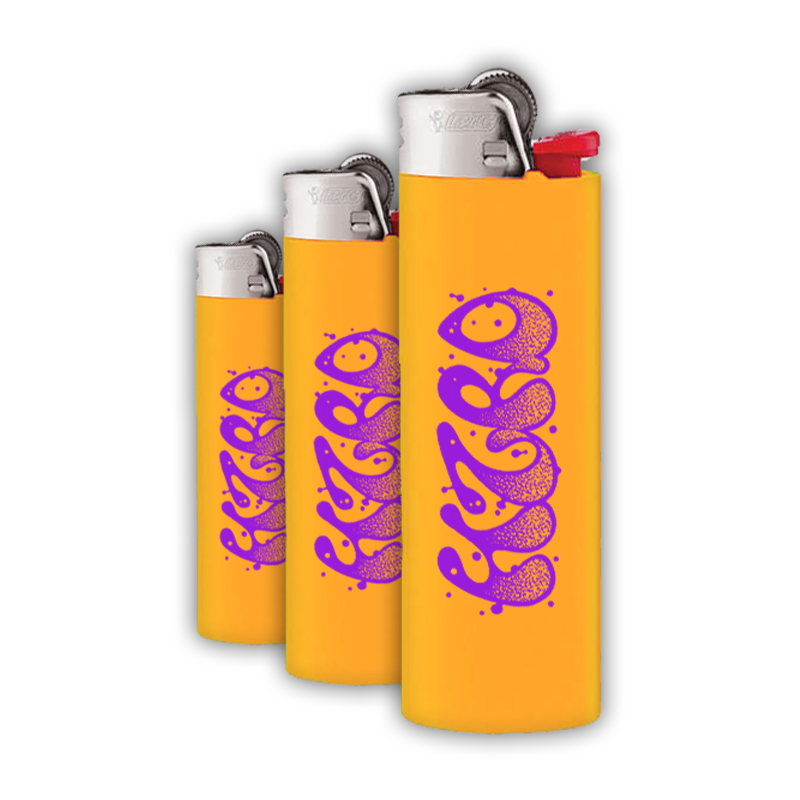 HZRD Lighter | Purple on Orange