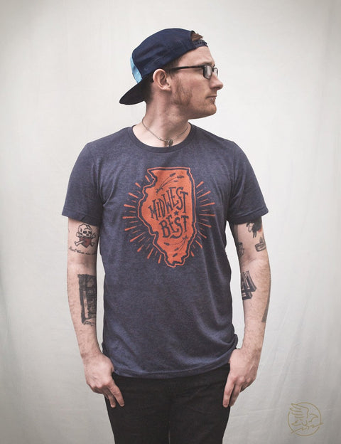 Midwest Best Tee - Navy