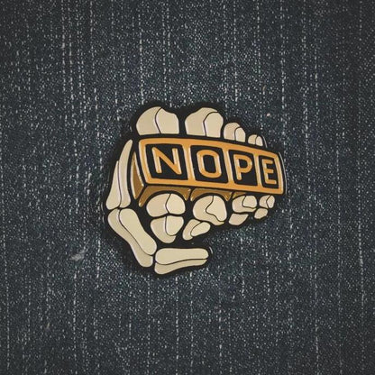 Nope Knucks Pin