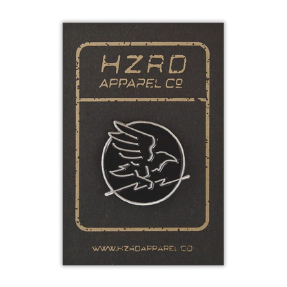 HZRD Silver Crow Pin