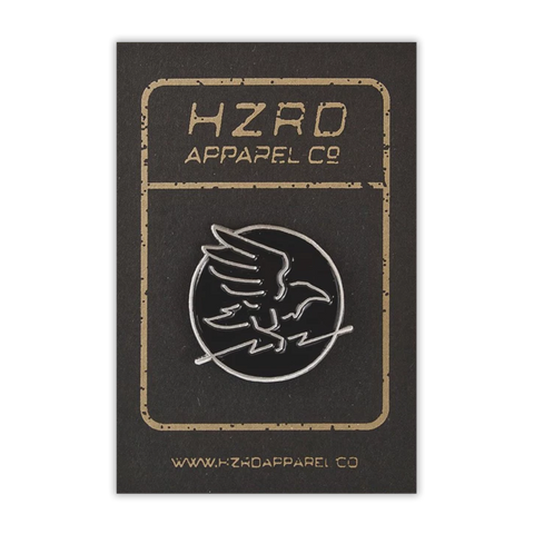 HZRD Silver Crow Pin